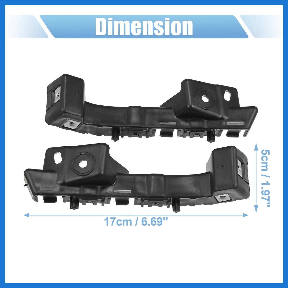 VekAuto 1 Pair Left and Right Side Front Bumper Mounting Support Bracket 84081022 for Chevy Malibu 2016-2022 Auto Accessories