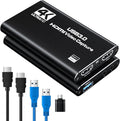 USB 3.0 HDMI Capture Card, 1080P 60FPS Capture with 4K Pass-Through | 2K 30FPS/1080P 60FPS capture and streaming with