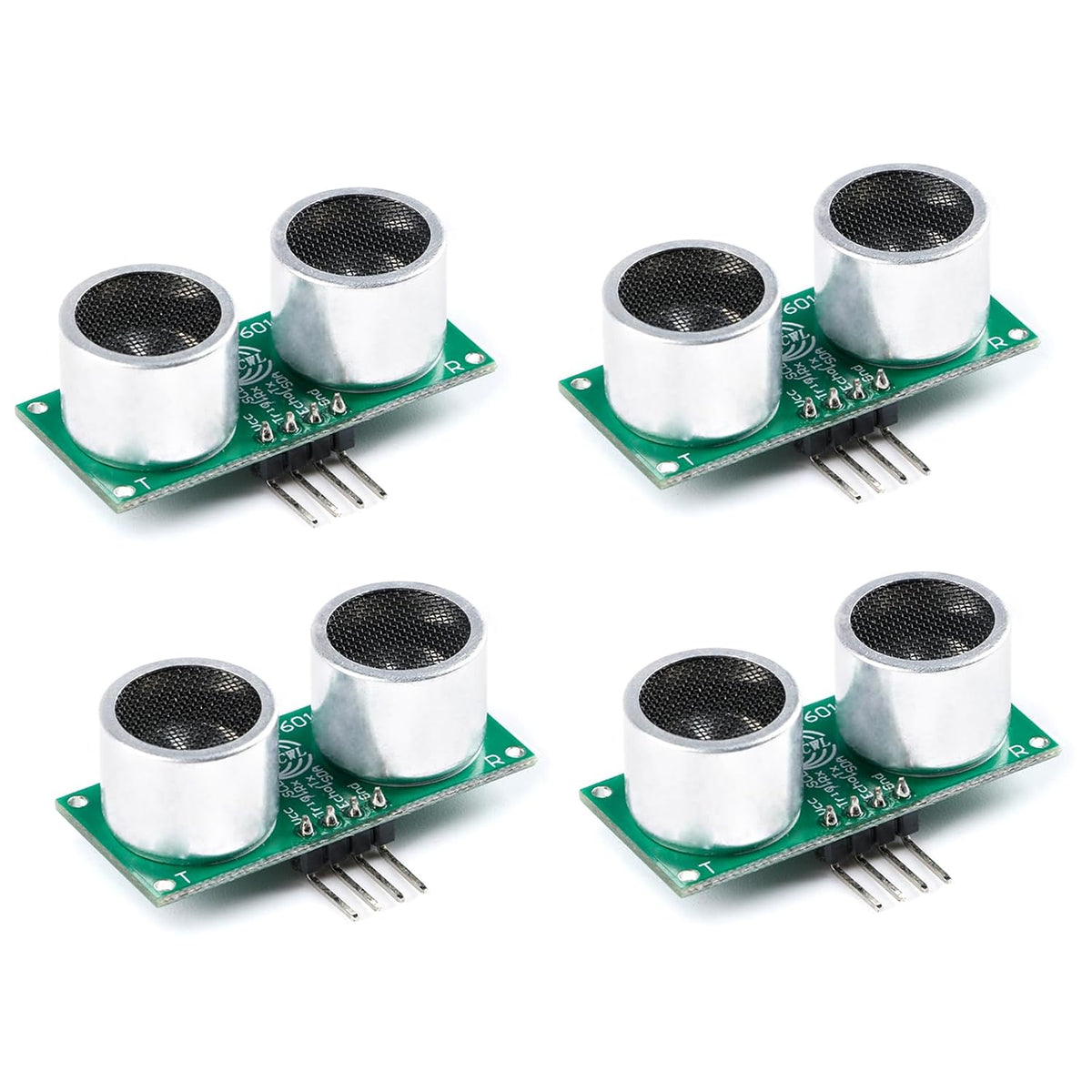 4Pcs RCWL-1601 Ultrasonic Ranging Sensor Module Compatible with HC-SR04 Ranging Sensor 2.2mA Wide Voltage 3V 5V