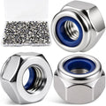 M3-0.5 Lock Nut 330Pcs Stainless Steel Nylock Locking Nuts with Washer