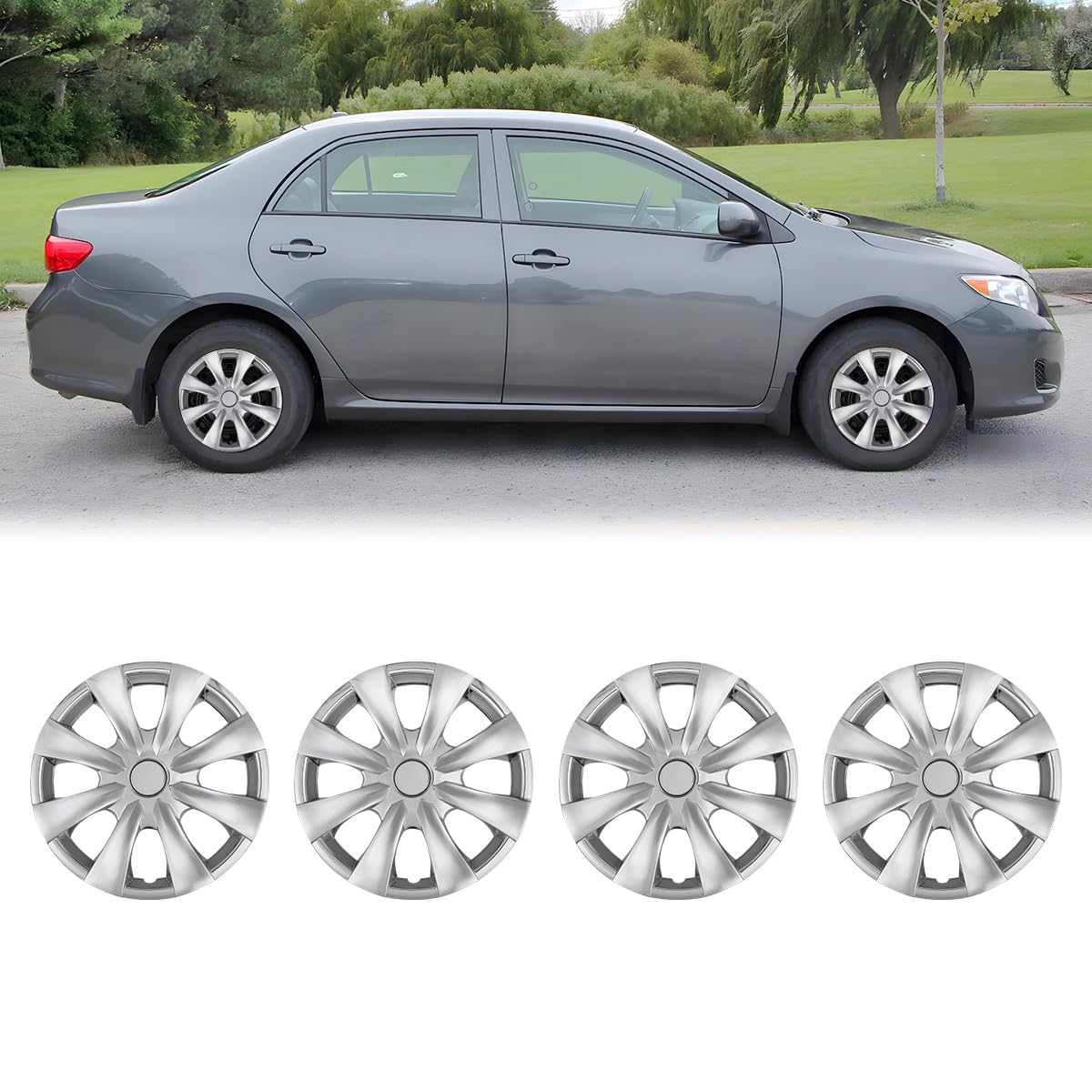 15 Inch Hubcaps for Toyota Corolla 2009-2019