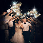 Drixbor 24 PCS Light Up Wedding Wands - LED Tinsel Streamers for Wedding Send Off & Grand Entrance, Party Favors for