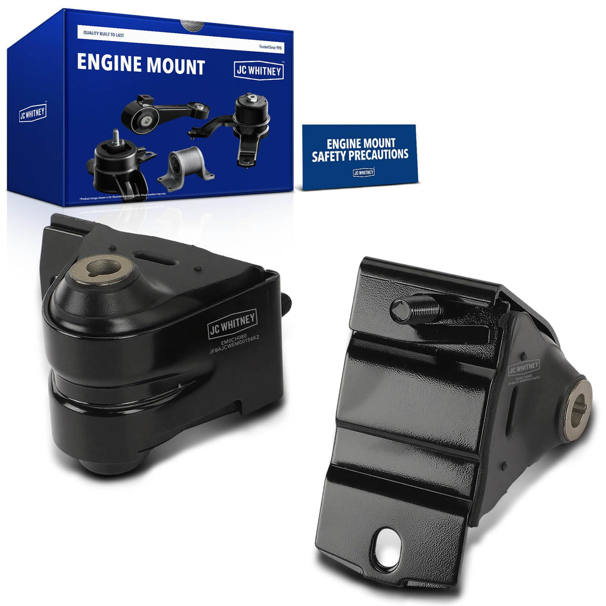 JC Whitney 2Pcs Front Engine Motor Mount Kit