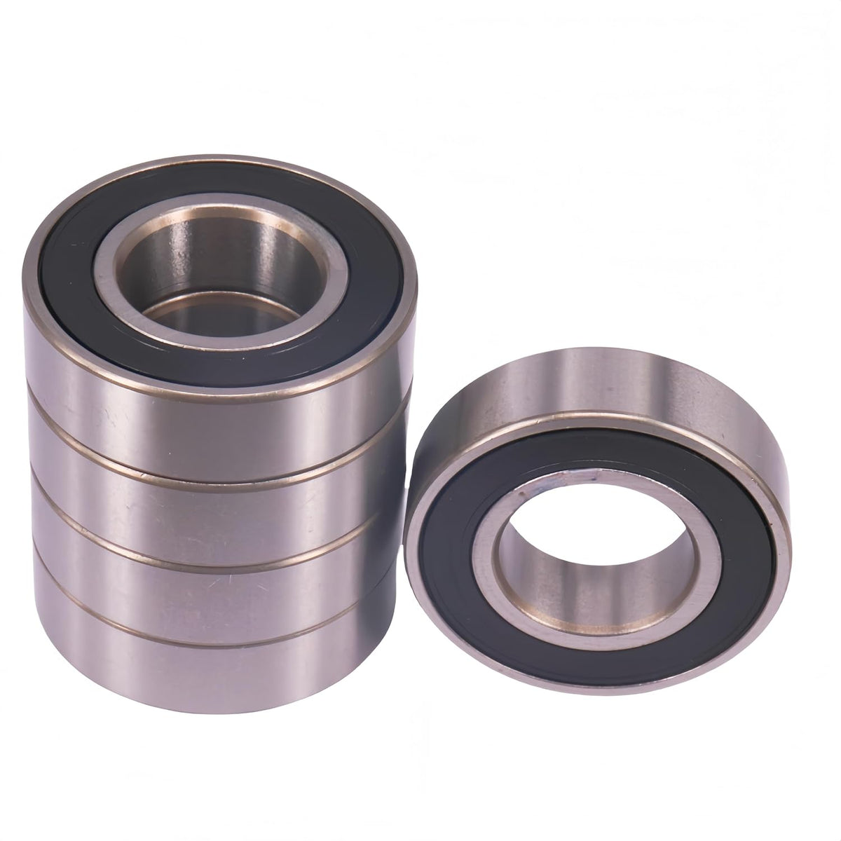 DEEG 5Pcs Deep Groove Bearings 1''x2''x9/16'' Double Seals