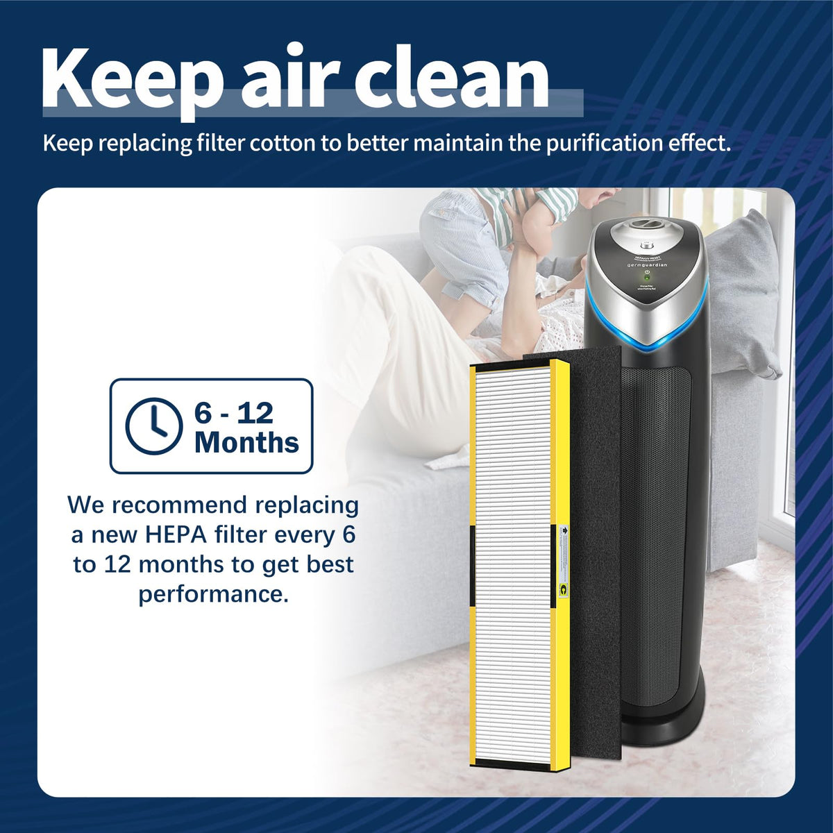 FLT5000 Filter-C HEPA for Germ-Guardian