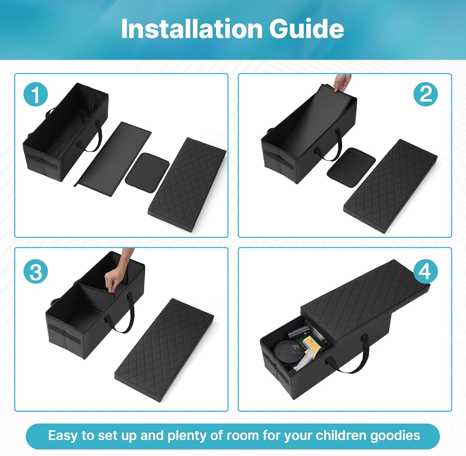 Car Seat Organizer for Subaru Ascent 2019-2026, Console Organizer Backseat Box for Subaru Ascent, Dog Toy Box Storage
