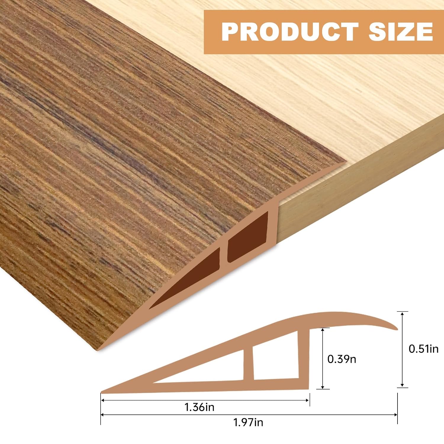 Vinyl Floor Transition Strip Self Adhesive Door Threshold Strip