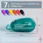 Glue Tape, 7-Pack Double Sided Tape Roller for Scrapbooking & Crafts