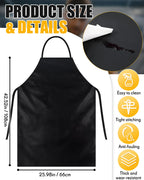 3 Pack safety face shield with Apron Gloves, Black,Yellow