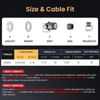 QILIPSU 10pcs M20SL Long Thread Cable Gland Waterproof IP68 Nylon Strain Relief Cord Grip Cable Pass Through Wire Connector