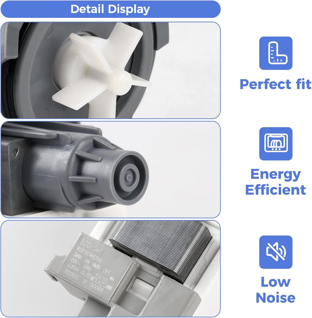 W11219380 Dishwasher Drain Pump for Whirlpool