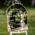 24 x 18 Inch DIY Wedding Seating Chart Mirror with Mirror Decal Sticker Wedding Reception Display Chart Board Our