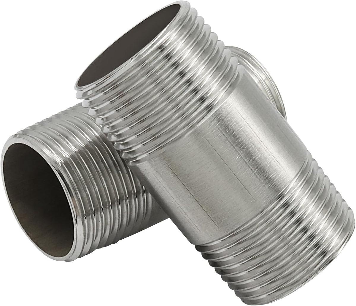 2" Stainless Steel Nipple Pipe Fitting, 3/4" NPT, 2 Pcs