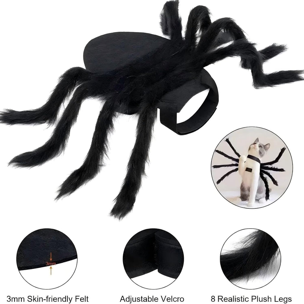 Spider Pet Costume Adjustable Halloween Cat Small Dog Cosplay