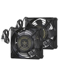 DEWENWILS 2 Pack 120V AC Fan Waterproof Exhaust Fan 120mm 18W 2850RPM 90CFM