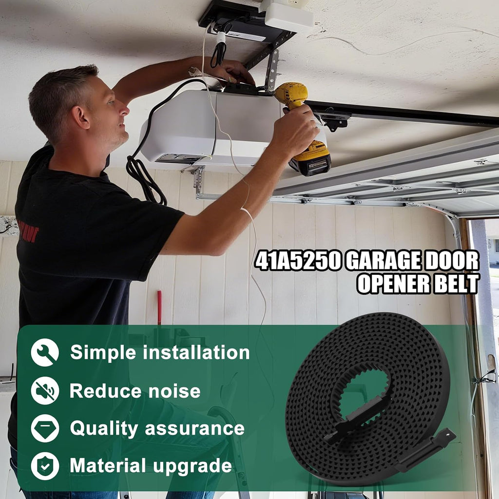 Upgraded 41A5250 Garage Door Opener Belt - 237" Length for 7ft High Doors - Compatible with Sentex, WhisperDrive &