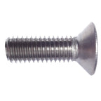M12-1.75 x 30MM Flat Head Socket Cap Screws, Allen Socket Drive, Din 7991, Stainless Steel A2-70, Full Thread, Plain Finish, Flat Point, Quantity 5 By Fastenere