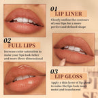 12 Colors Matte Lip Liner Set, High Pigmented Lip Liner Pencil, Creamy Lipstick Long Lasting Waterproof Non-Smudging