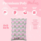 Poly Mailers 6x9, Coquette Christmas,100 Pack