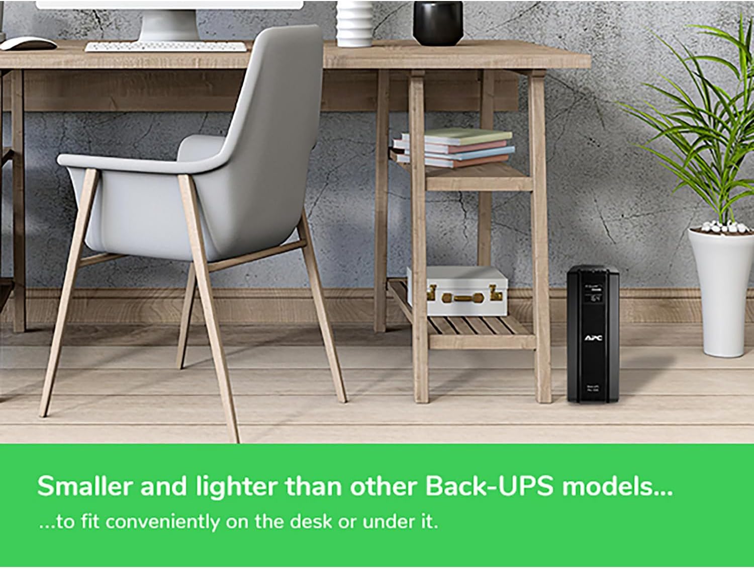 1500VA/900W Back-UPS Pro UPS Battery Backup for Home Office Electronics