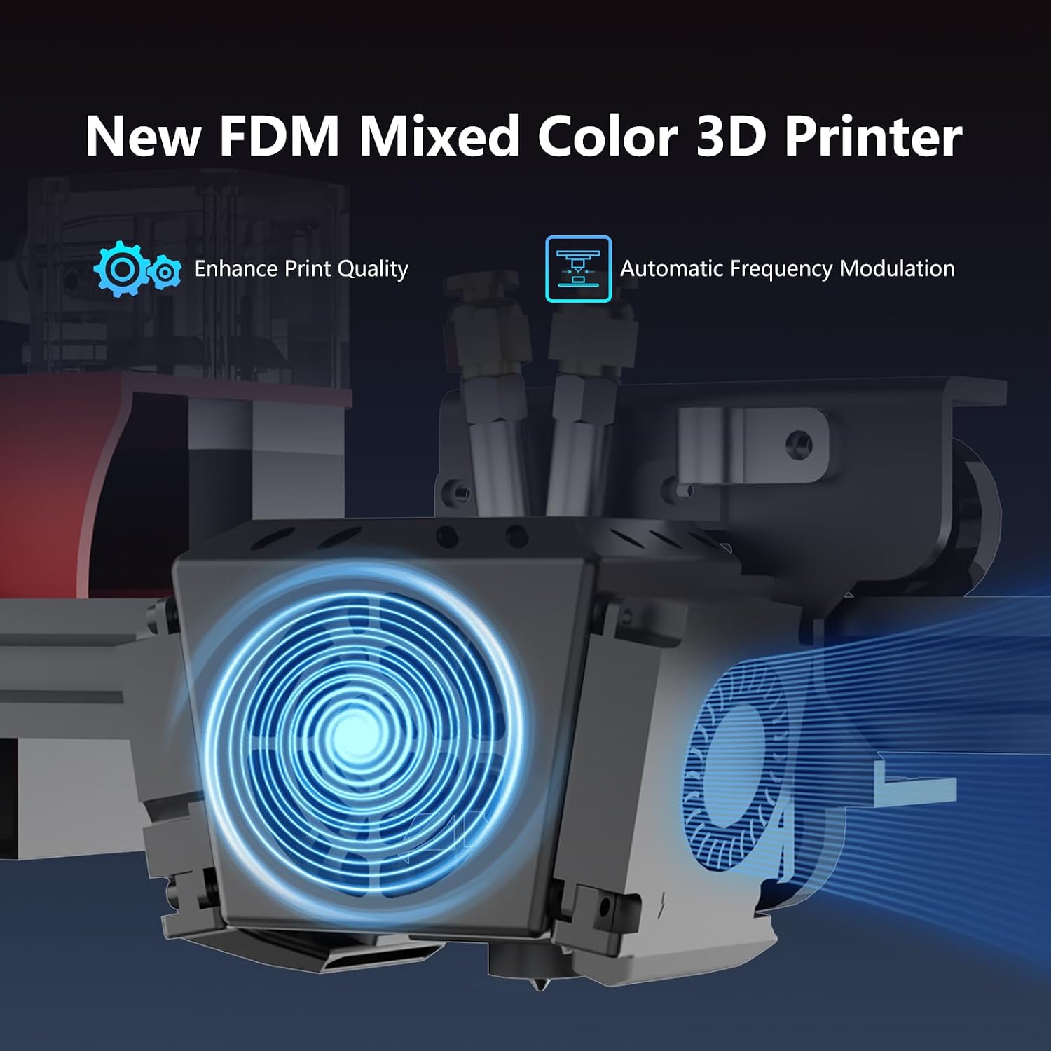 T300D Pro Dual Extruder 3D Printer Exceptional Precision | Independent Dual Liner Holders | Complex Multicolor