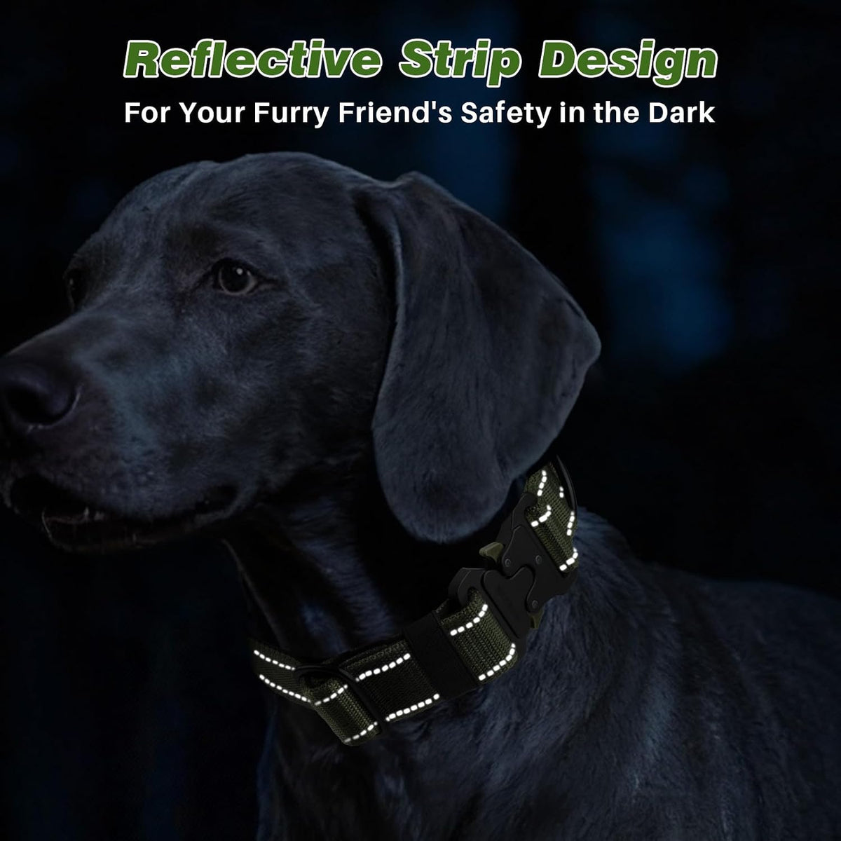 Dog Collar for Large Dogs, Heavy Duty Tactical Dog Collars