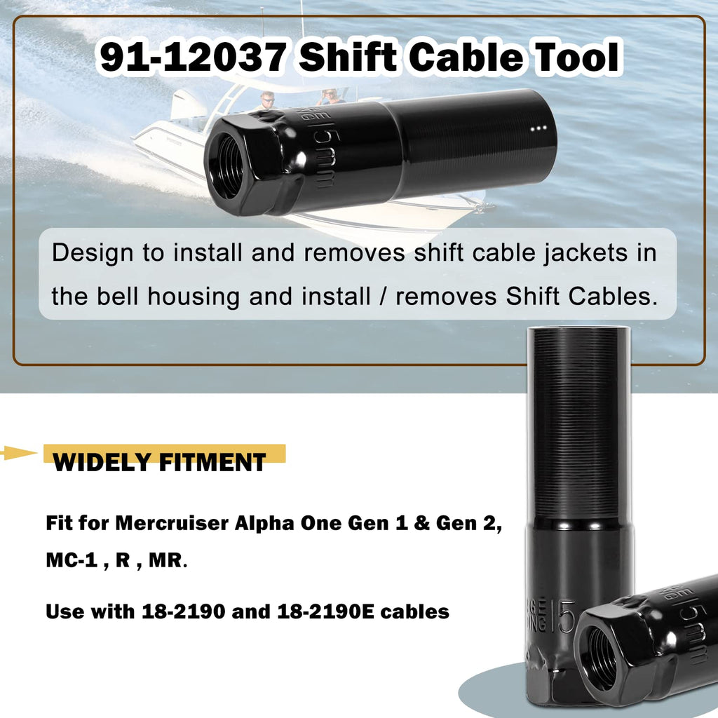 91-12037 Shift Cable Tool & 18-9861 Hinge Pin Tool for Mercruiser Alpha One