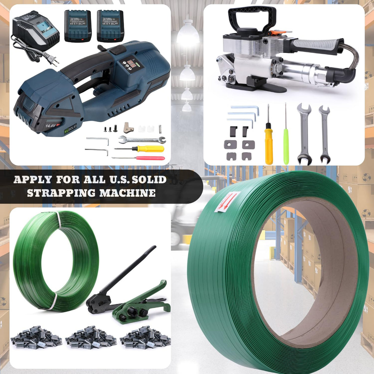 5/8" x 0.031" x 3773' Polyester (PET) Strapping Roll, 1014 lbs Break Strength - UV, Water, and Rust Resistance