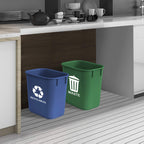 Wastebasket Bin for Waste and Recycling, 3.25 Gal/ 13 Qt, 2-Pack