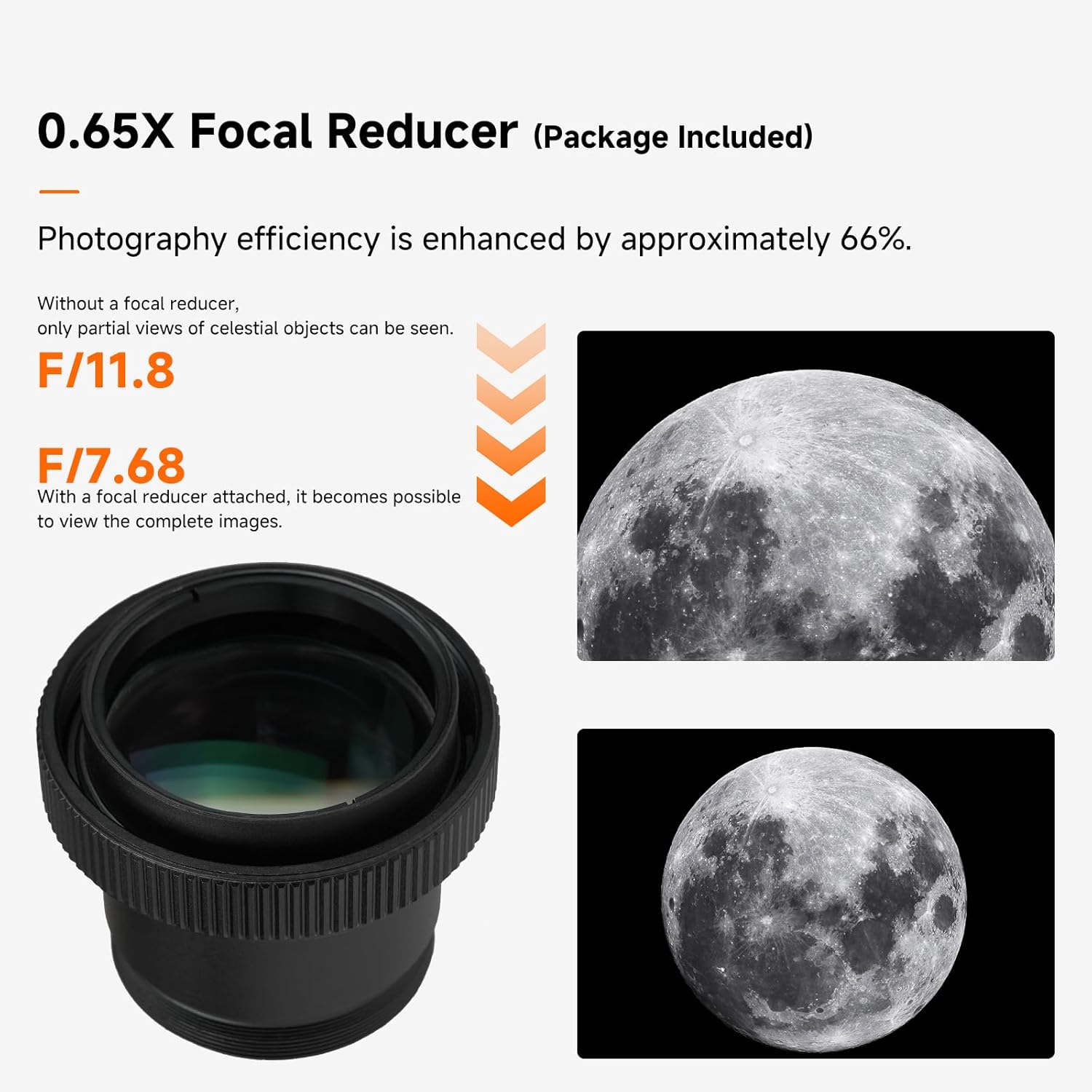 MK127 Astronomy Observation Set for Planetary Observation | MK127 OTA with SV188P Dielectric Mirror Star Diagonal