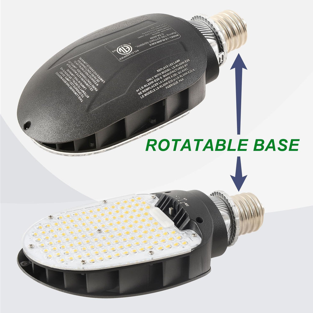 LED Shoebox Area Corn Light Bulb,Rotatable Shoebox Retrofit Kits Lights