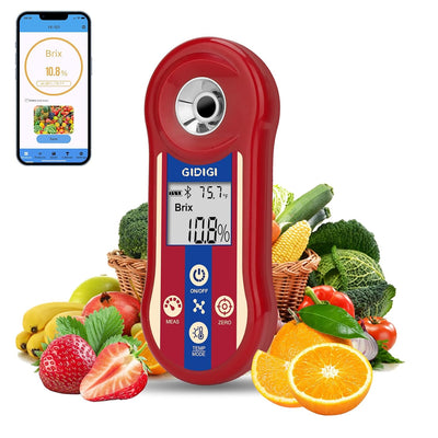 Digital Brix & Salinity Refractometer, Smart Sugar Test 0.0-60%