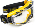 Safety Goggles Over Glasses with Anti-Fog Clear Lens | ANSI Z87.1 Impact Resistance Eye Protection with Adjustable
