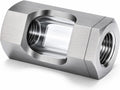 Konohan 1/2" NPT Inline Sight Glass, 304 Stainless Steel Flow Viewer