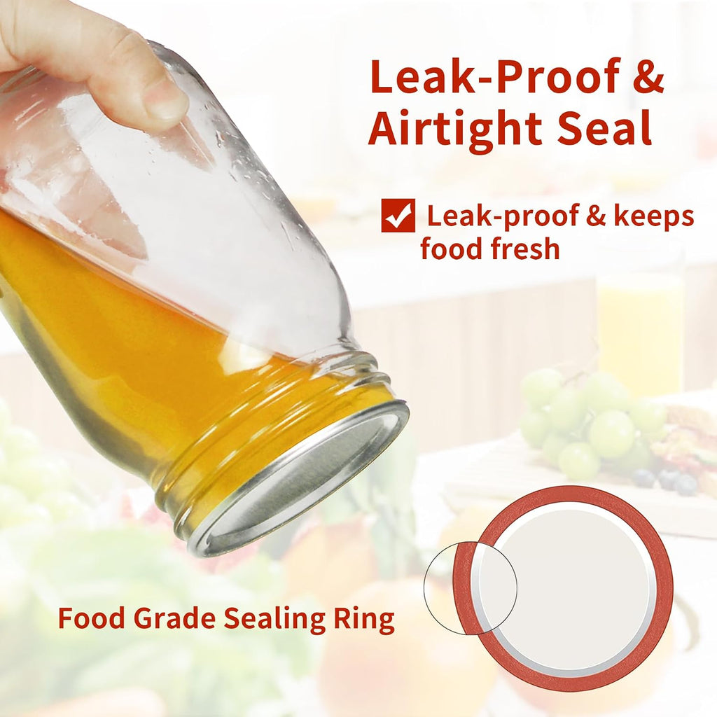 150 Pcs Wide Mouth Canning Lids, 86MM Airtight Split-Type Mason Jar Lids, Leakproof Bulk Wide Mouth Canning Jar Lids