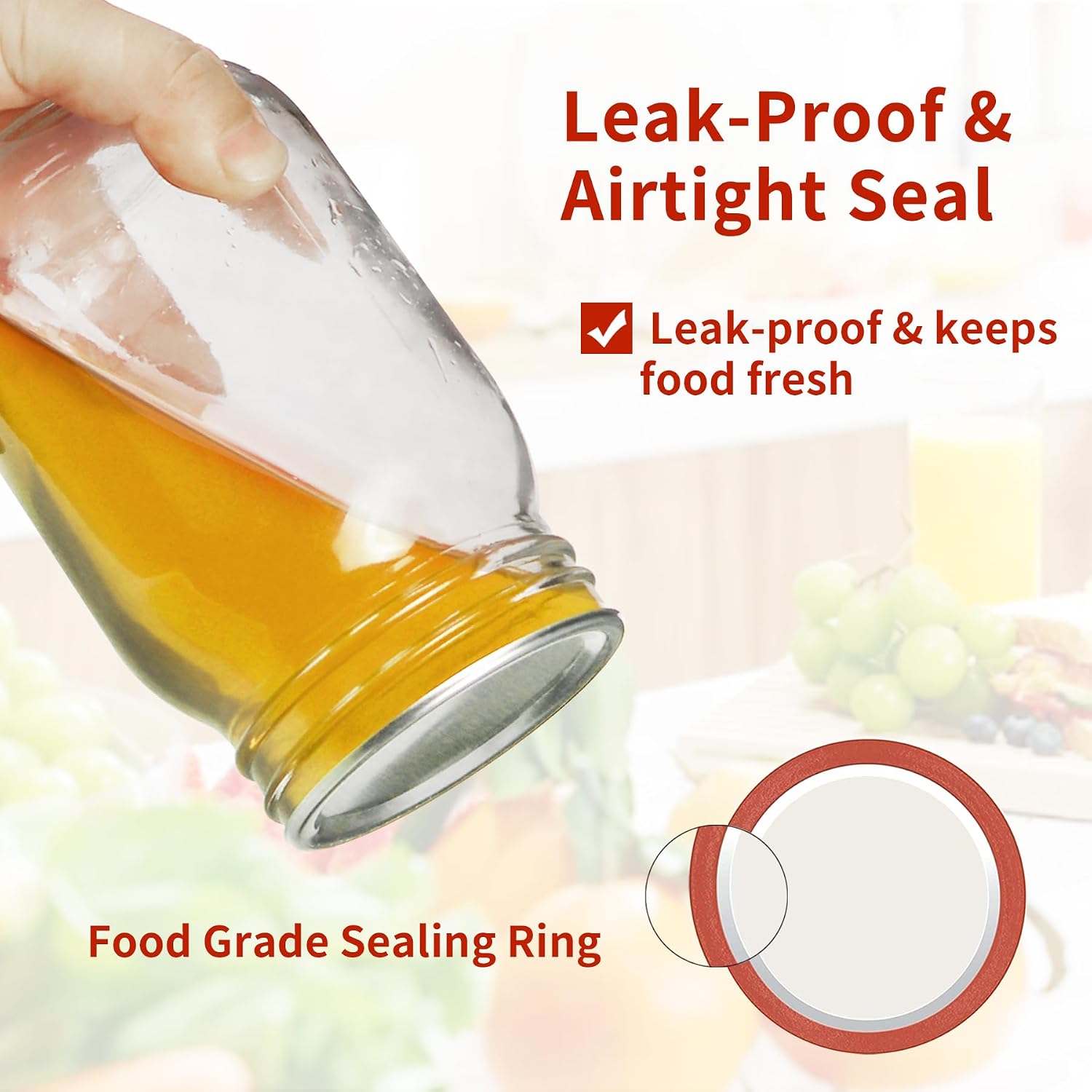 150 Pcs Wide Mouth Canning Lids, 86MM Airtight Split-Type Mason Jar Lids, Leakproof Bulk Wide Mouth Canning Jar Lids
