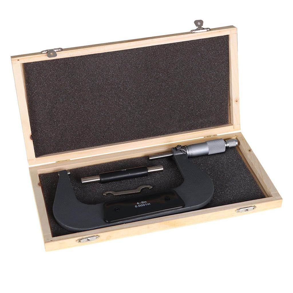 Timunr 4-5 Inch Outside Micrometer 0.0001 Inch Accuracy Measuring Tool