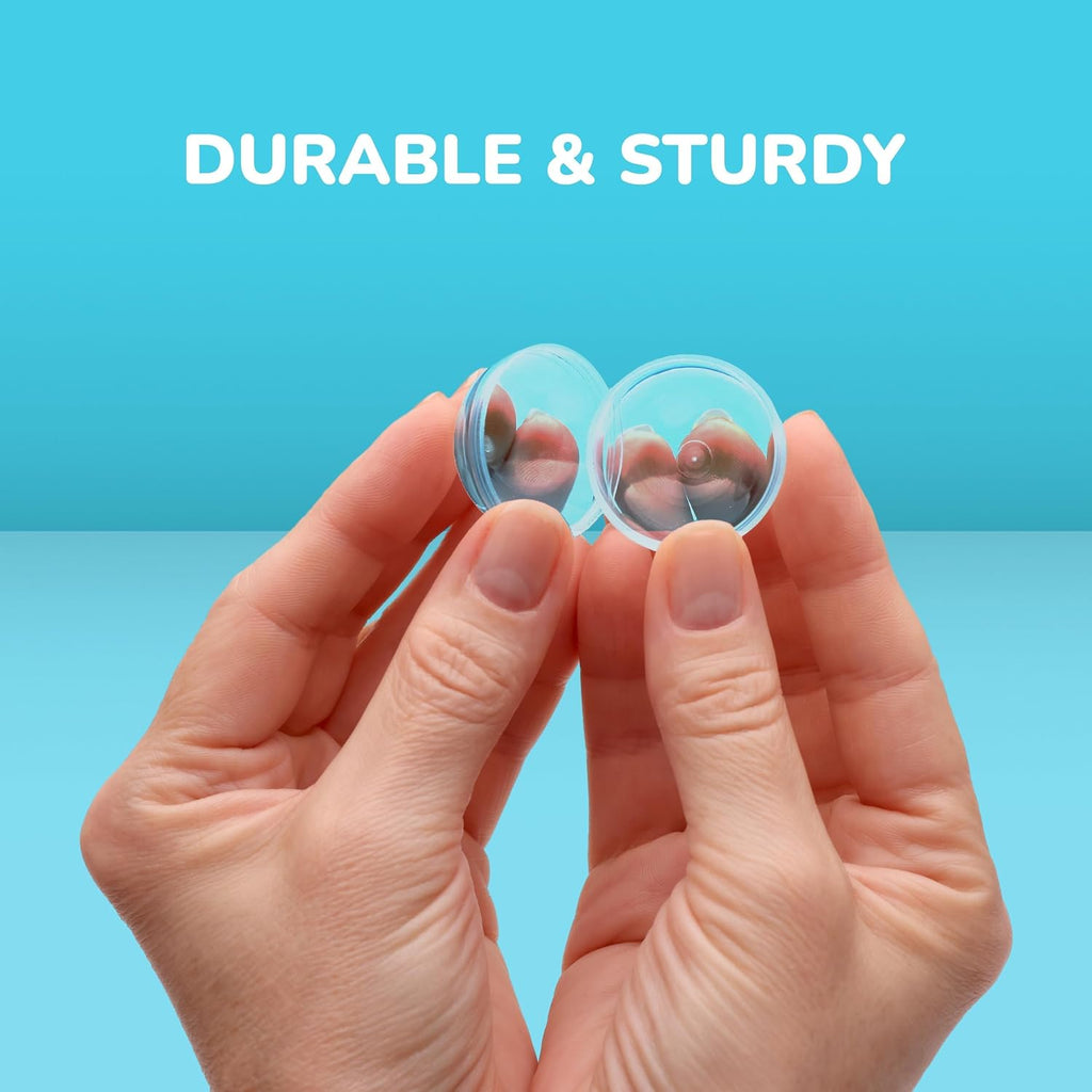 Capsule Vending Machine Round 250 pcs 1.26 inch - Gumball Machine Capsules Bulk Clear Container - Easter Basket