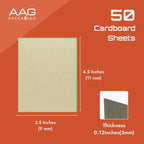 Corrugated Cardboard Sheets Rigid Triple-Layer Corrugated Board, Precision Cut Edges for DIY, Classroom Projects