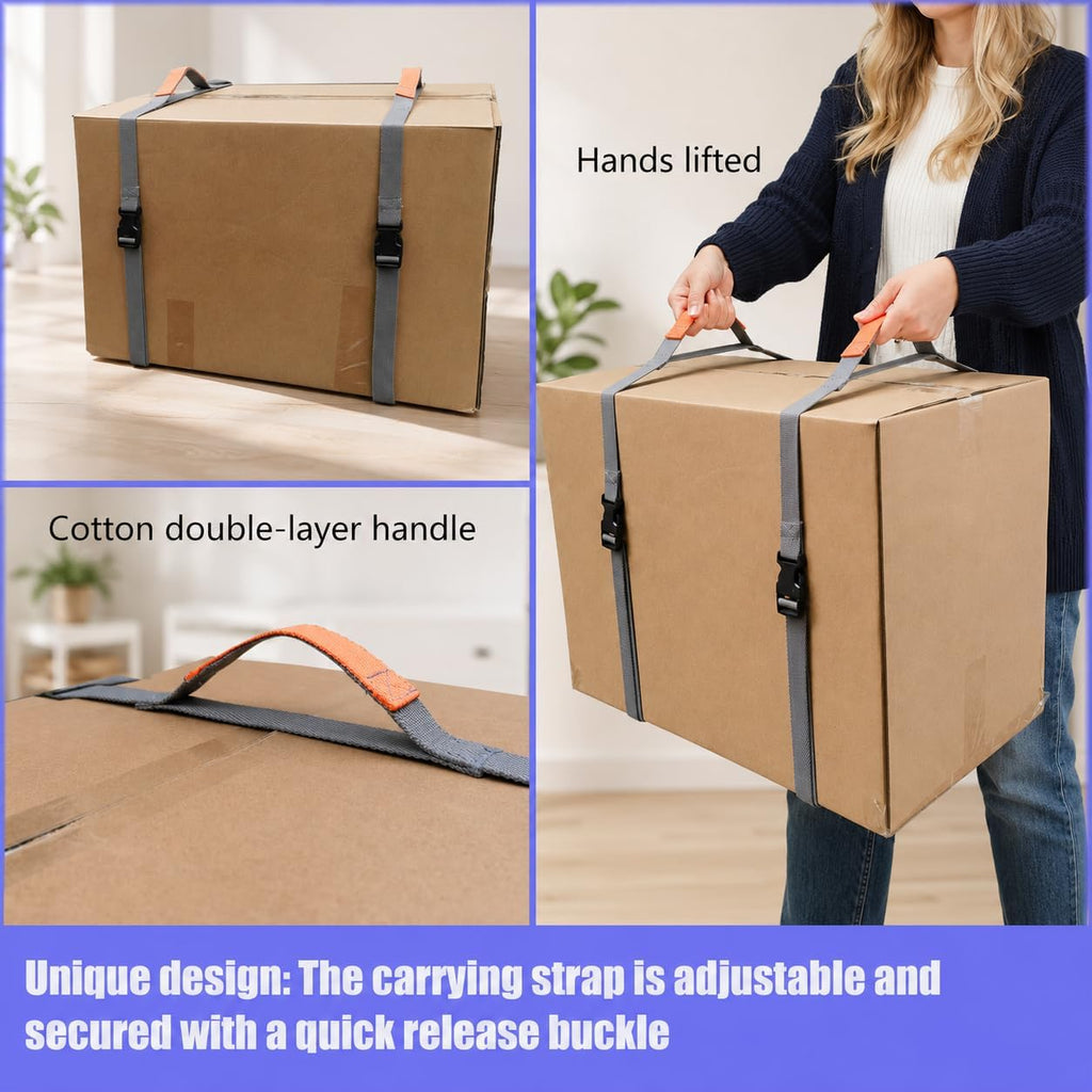 Shoulder Moving Straps with Handle Adjustable Belt- Move, Lift, Carry, Bind Secure Heavy Objects,Boxes,Furniture
