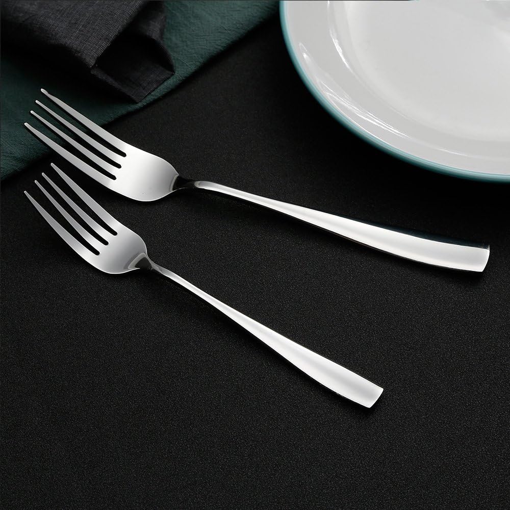 Stainless Steel Dinner/Salad Forks Set,24-Piece,8 Inches