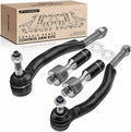 A-Premium Front Inner & Outer Tie Rod End Kit Fix Uneven Tire Wear