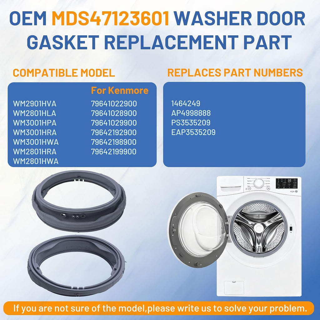 WM3001HRA WM2801HLA WM3001HPA WM3001HWA WM2901HVA Washer Door Boot Seal