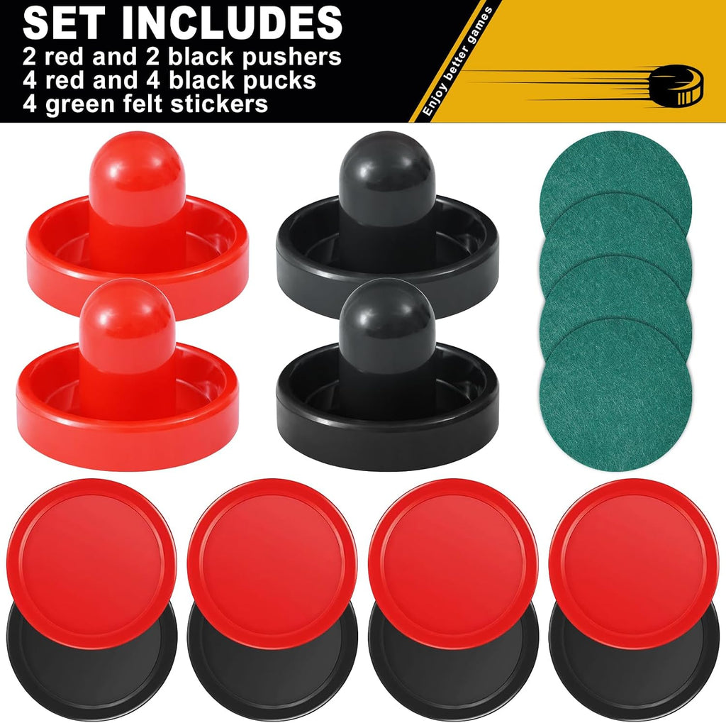 Air Hockey Pushers and Air Hockey Pucks | Indoor Games Goal Handles Paddles Replacement Accessories Set for Game