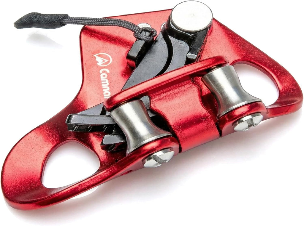 Professional Chest Ascender for Rock Climbing & Rescue - 7075 Aluminum Rope Ascender with Dual Carabiner Slots
