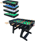 Quatro 55" 4-in-1 Foldable Multi Game Table | Foosball, Billiards/Pool, Push Hockey & Ping Pong