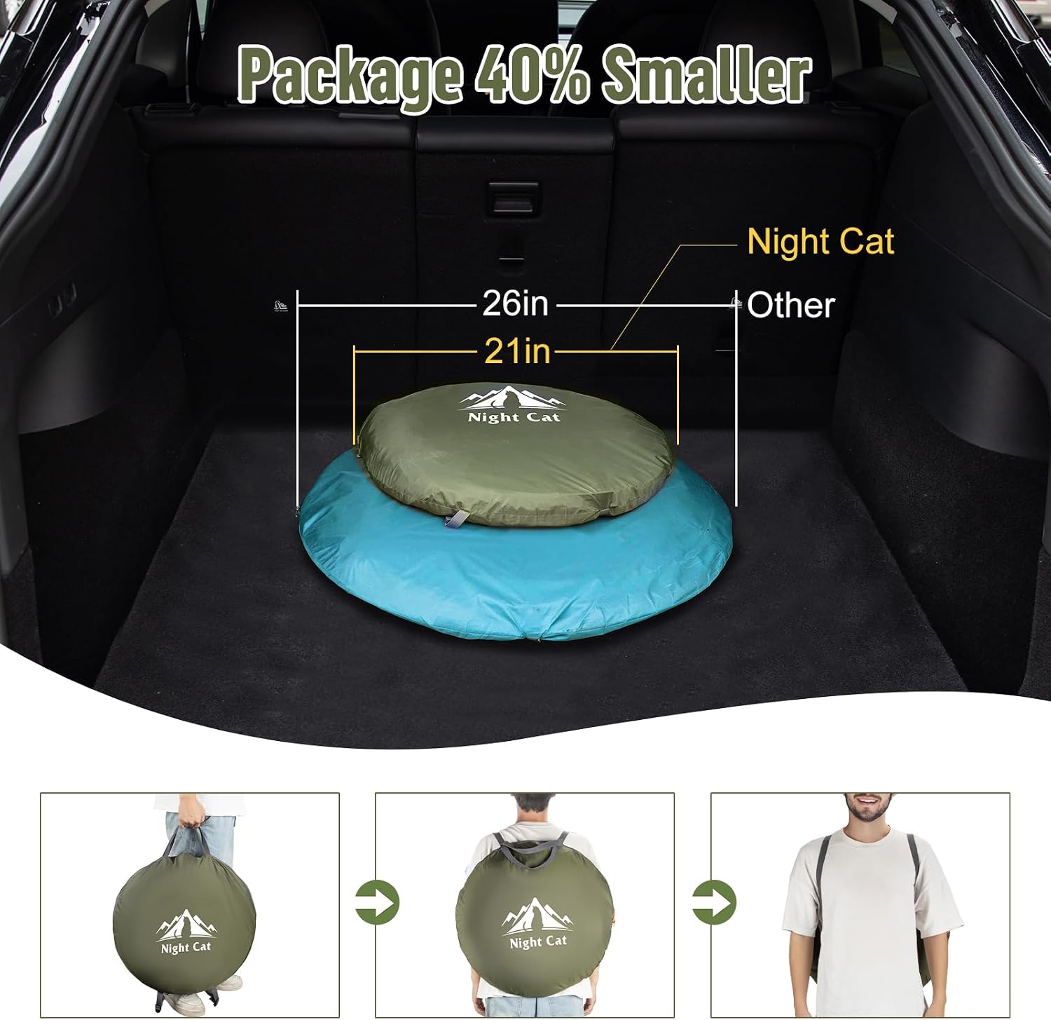 Pop-up Camping Tent: 1 Person Tent Waterproof Instant Easy Setup Outdoor Tent