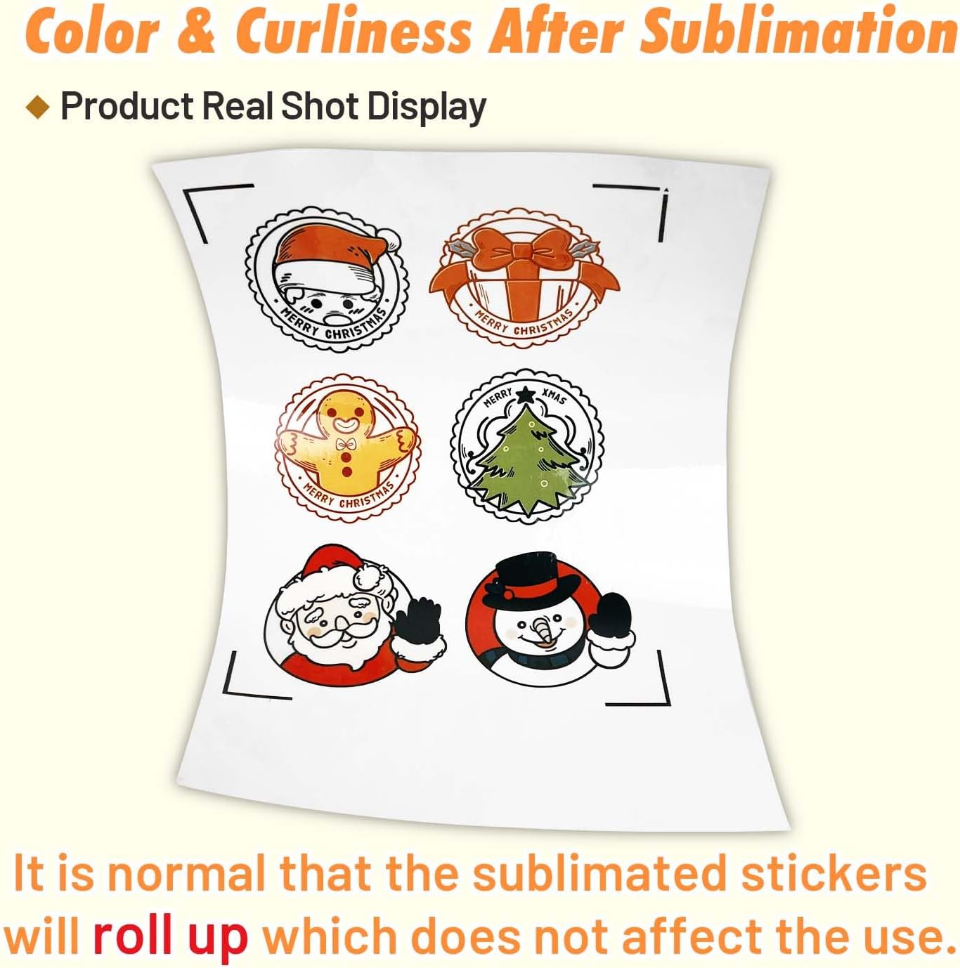 Sublimation Sticker Paper 8.5x11, Glossy Clear 20 Sheets | 100% Transparent, Glossy clear waterproof sticker paper