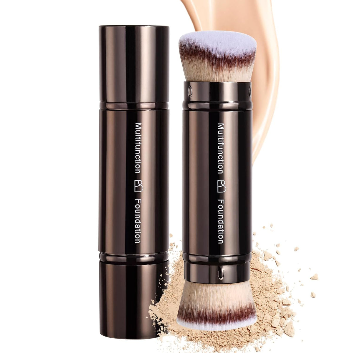 Double-Ended Telescopic Travel Foundation Brush