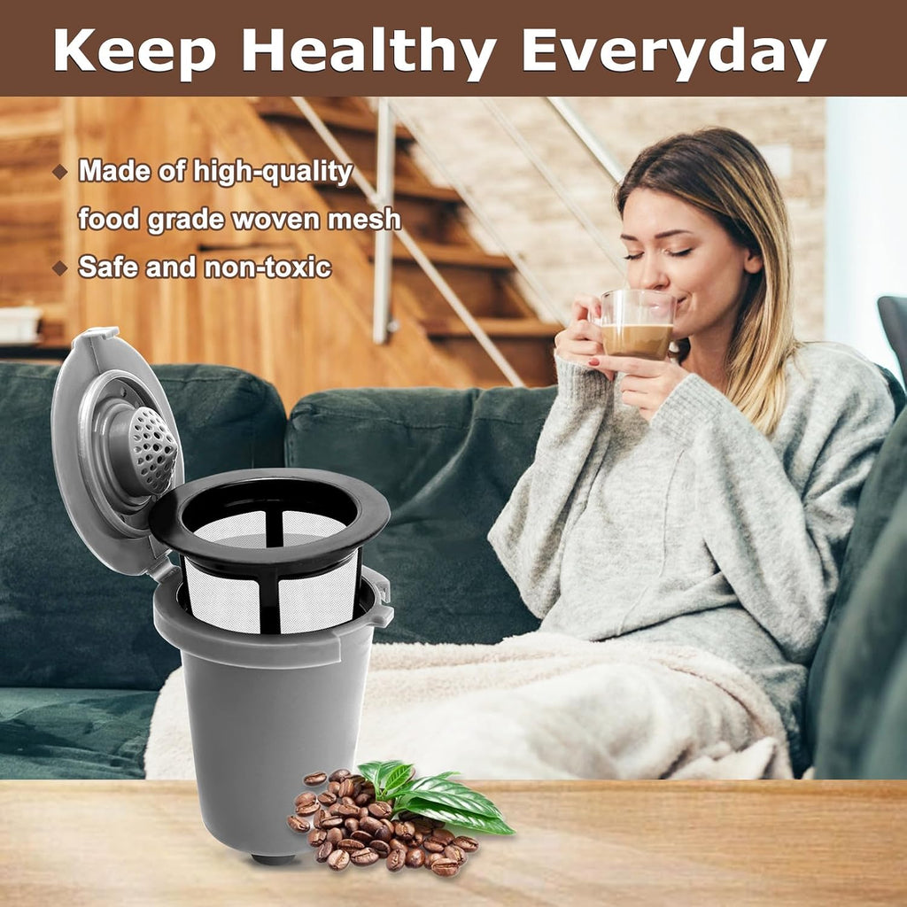 KEEPOW Reusable Filter Cup for Coffee Maker Filter Replacement Parts